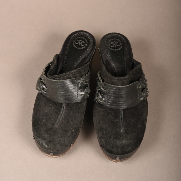 JOHNSTON & MURPHY Womens Leather Braided Clogs - Picture 8 of 10